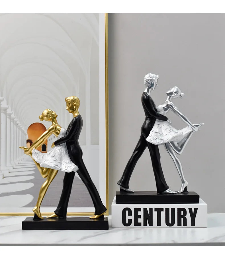 A light luxury style dance girl handicraft beauty salon counter and desktop personalized and creative decoration