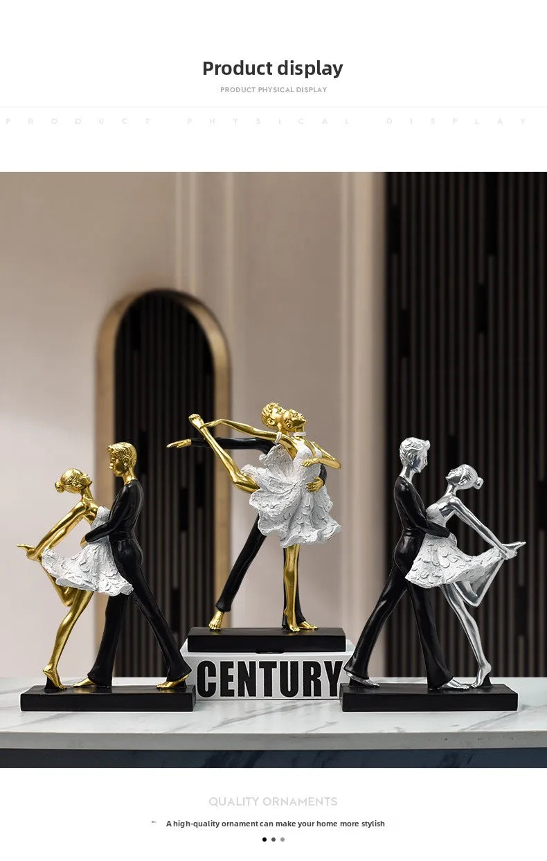 A light luxury style dance girl handicraft beauty salon counter and desktop personalized and creative decoration