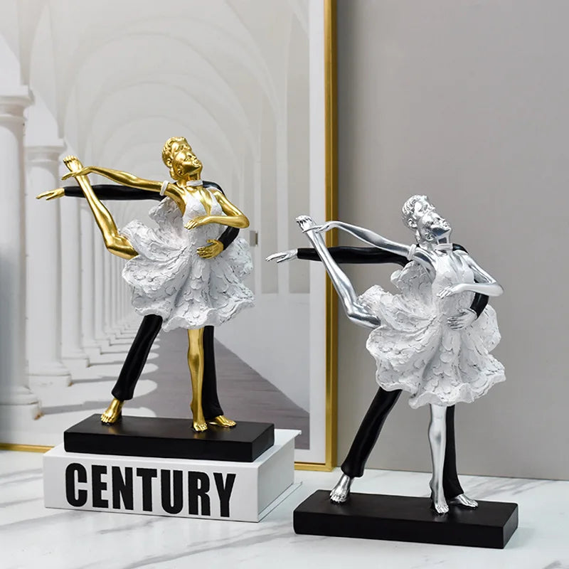 A light luxury style dance girl handicraft beauty salon counter and desktop personalized and creative decoration