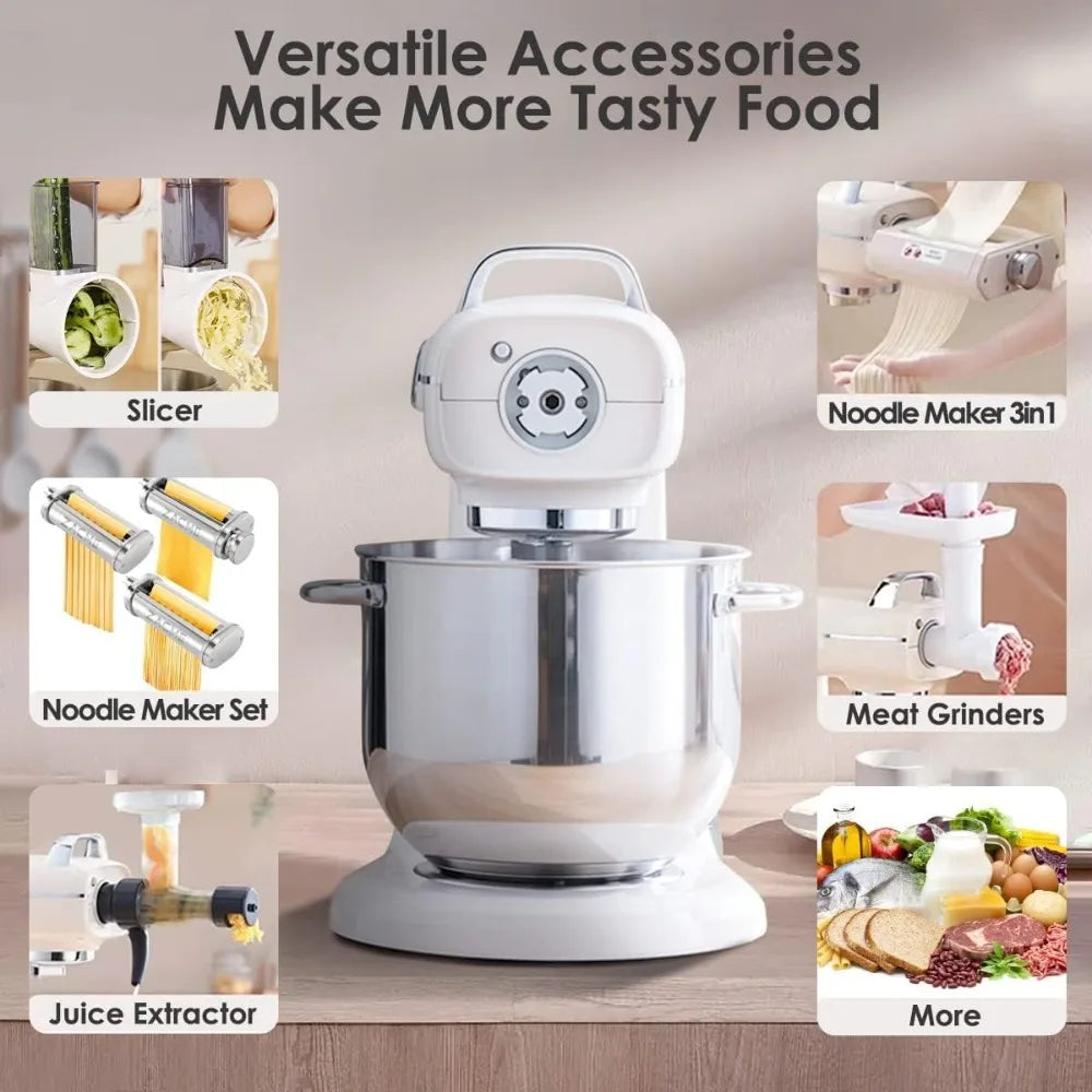 Hot Sale Commercial Stand Mixer 800W with NSF Certified and Aluminum Die Casting, Mixers Kitchen Electric Stand Mixer Metal