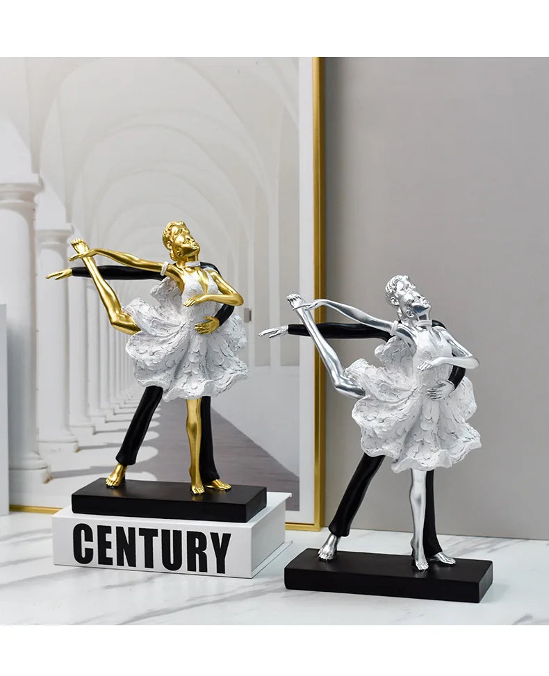 A light luxury style dance girl handicraft beauty salon counter and desktop personalized and creative decoration