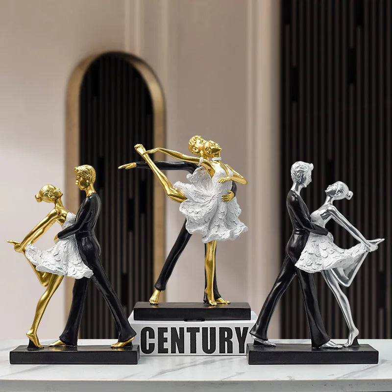 A light luxury style dance girl handicraft beauty salon counter and desktop personalized and creative decoration
