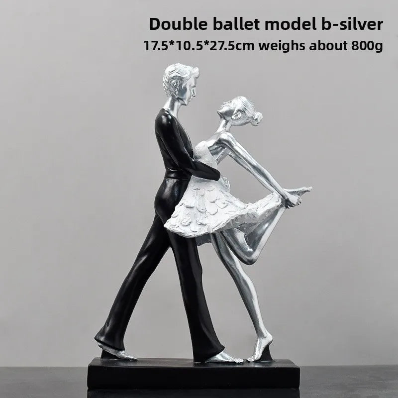 A light luxury style dance girl handicraft beauty salon counter and desktop personalized and creative decoration