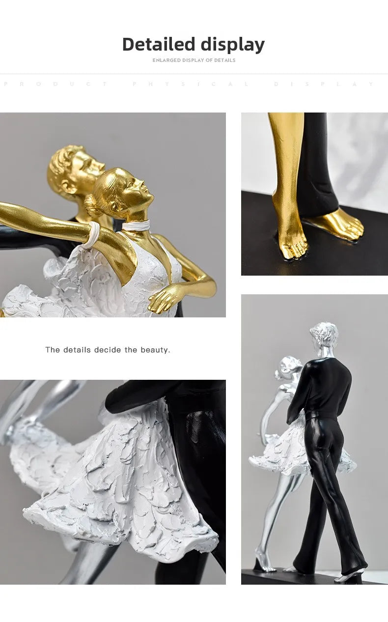 A light luxury style dance girl handicraft beauty salon counter and desktop personalized and creative decoration