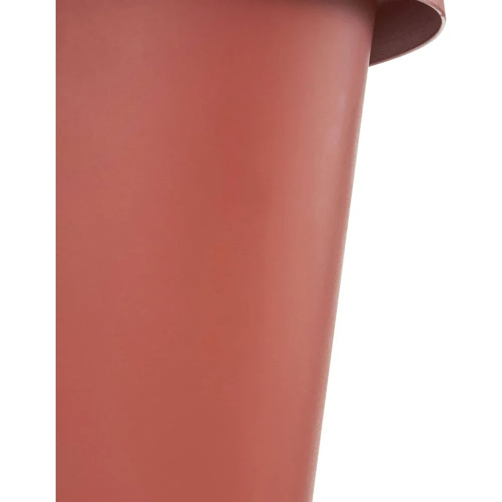 The HC Companies 20 Inch Classic Durable Plastic Flower Pot Container Garden Planter with Drainage Holes Terra Cotta
