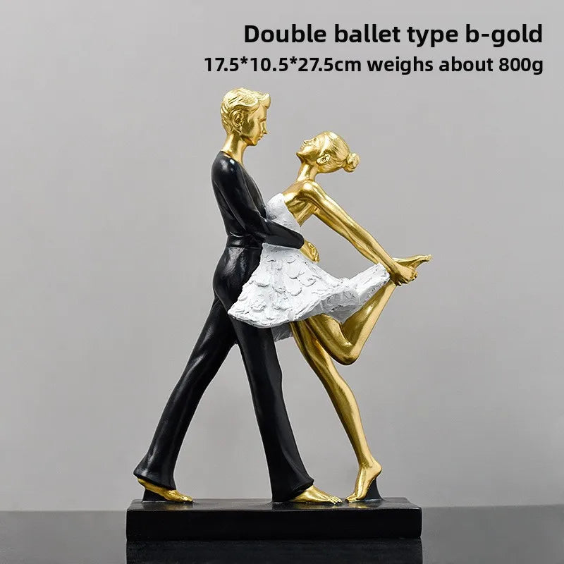 A light luxury style dance girl handicraft beauty salon counter and desktop personalized and creative decoration