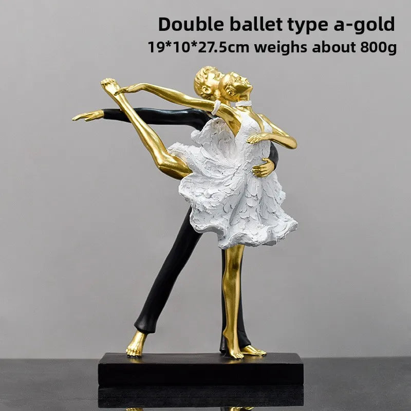 A light luxury style dance girl handicraft beauty salon counter and desktop personalized and creative decoration
