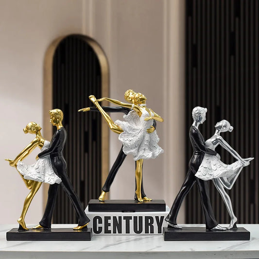 A light luxury style dance girl handicraft beauty salon counter and desktop personalized and creative decoration