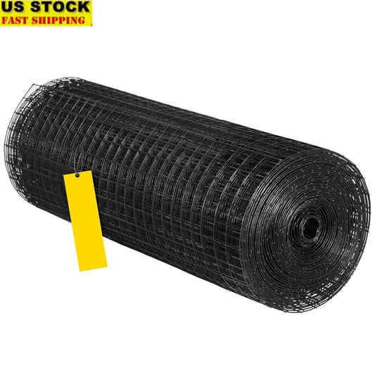 Durable Vinyl Coated Galvanized Steel Hardware Cloth 48 Inch x 50 Feet 16 Gauge Wire Mesh with Cutting Tool Garden Protection